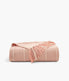  Windowpane Organic Throw Blanket Blush - Blush - Bonton