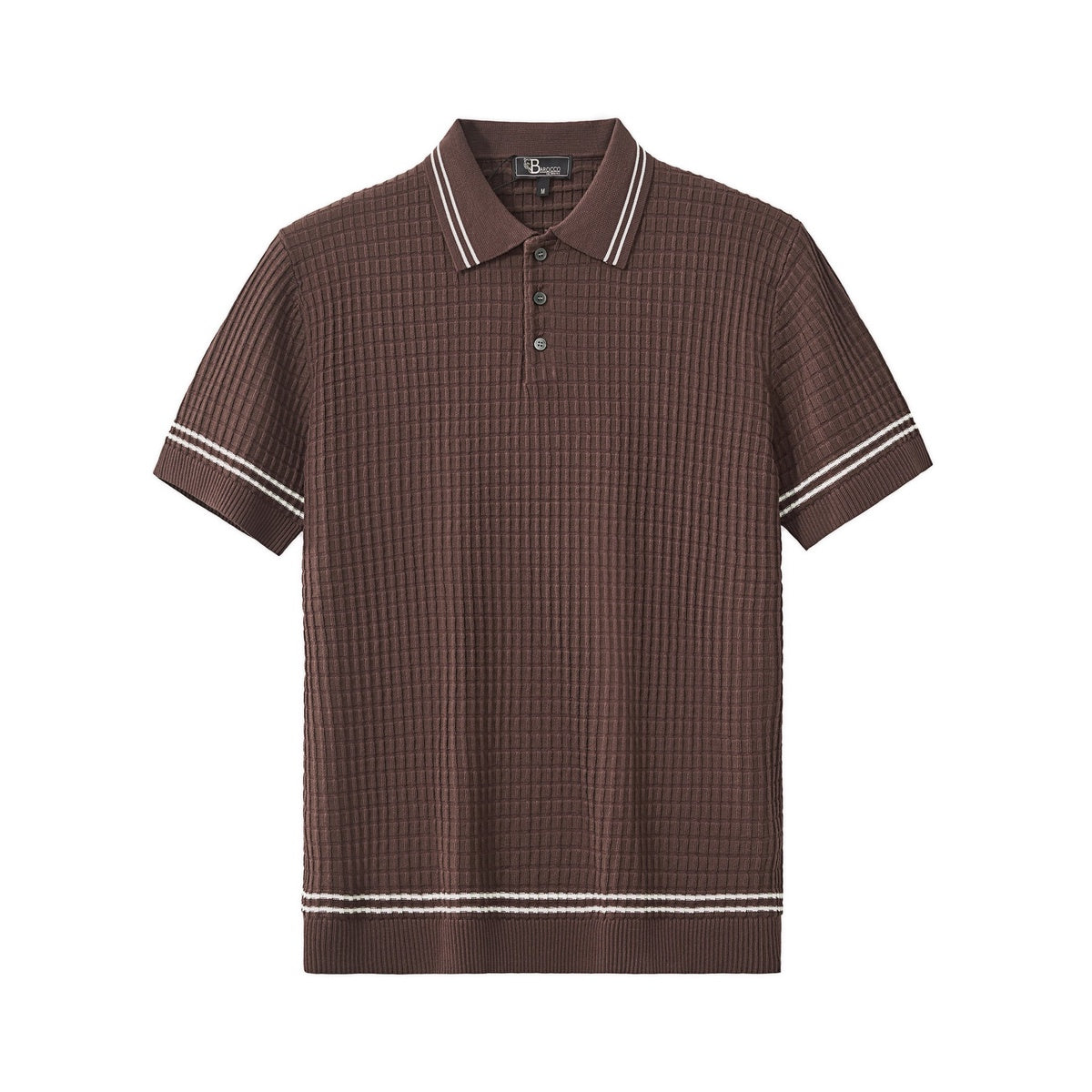  Barocco Refined Motion Polo COFFEE - COFFEE - Bonton