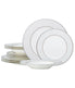  Noritake Brocato 12 Piece Set, Service for 4 - White - Bonton