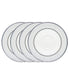  Noritake Brocato Set of 4 Saucers - White - Bonton