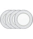  Noritake Brocato Set of 4 Bread & Butter/Appetizer Plates - White - Bonton