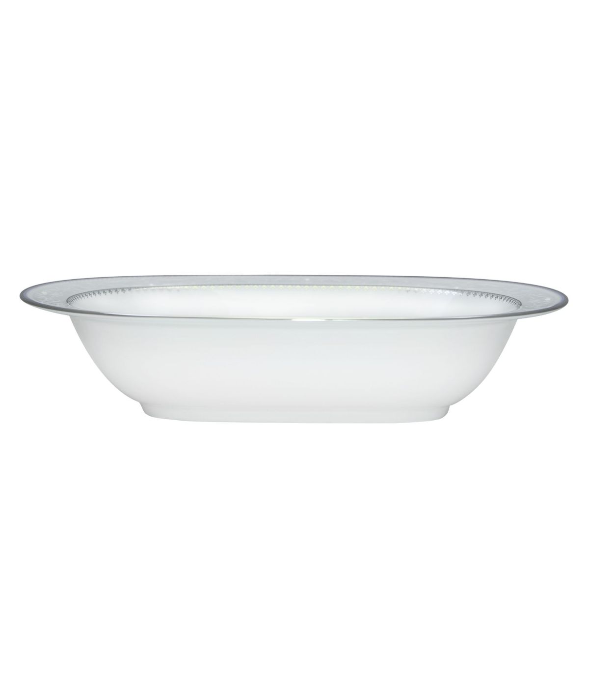  Noritake Brocato Oval Vegetable Bowl - White - Bonton