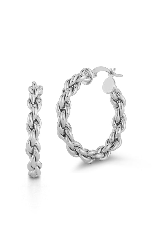 Rope Chain Hoop Earrings