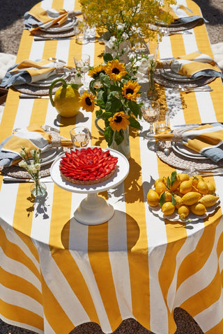St. Tropez Yellow Stripe Napkins, Set of 6