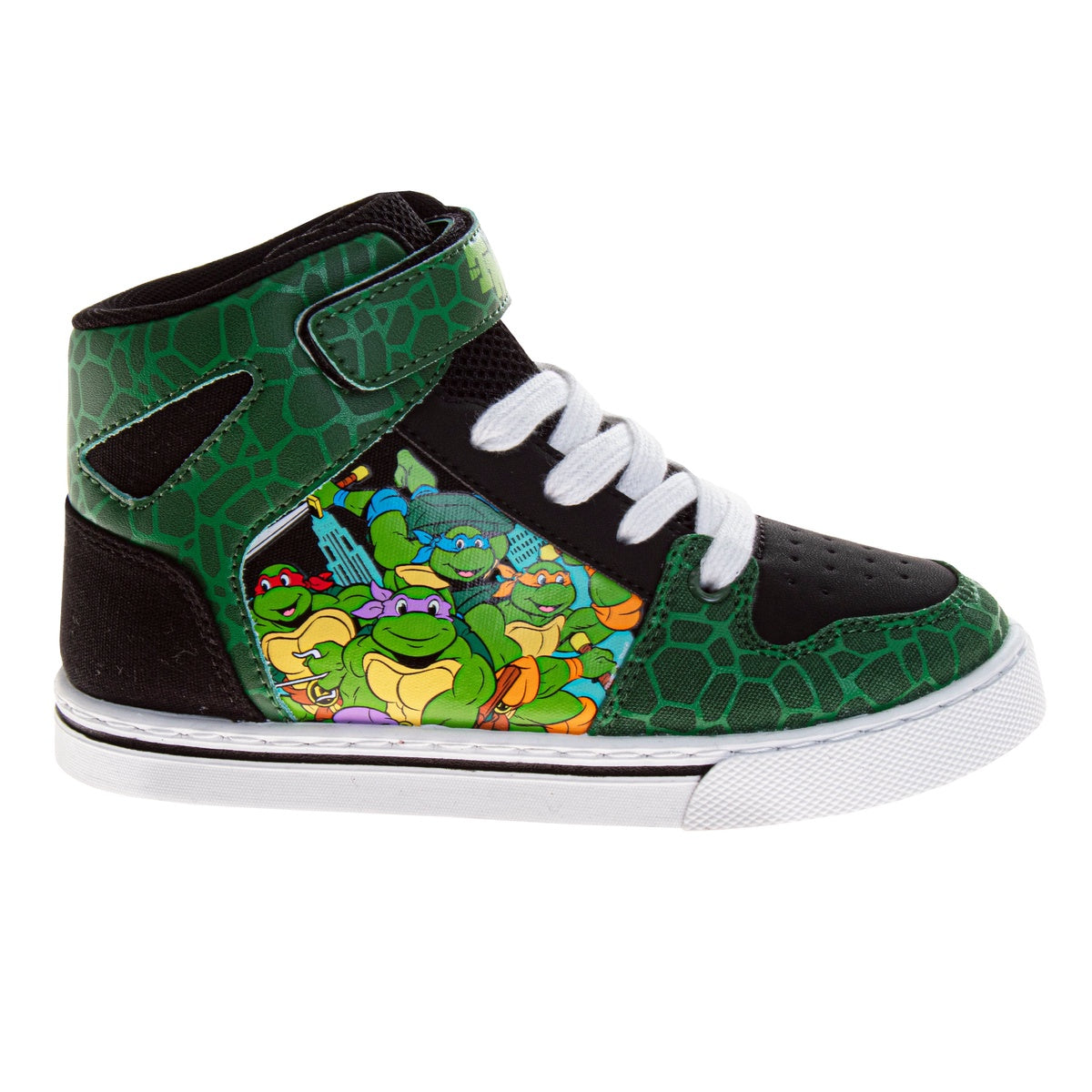  Josmo Teenage Mutant Ninja Turtles Boys' Vintage High Top Sneakers - 12 - Bonton