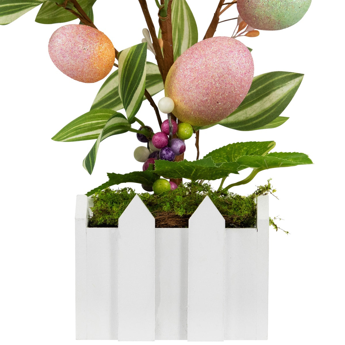  Northlight Artificial Potted Twig Tree With Easter Eggs - 18