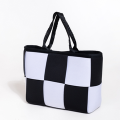 Mini Icon Tote Black And White