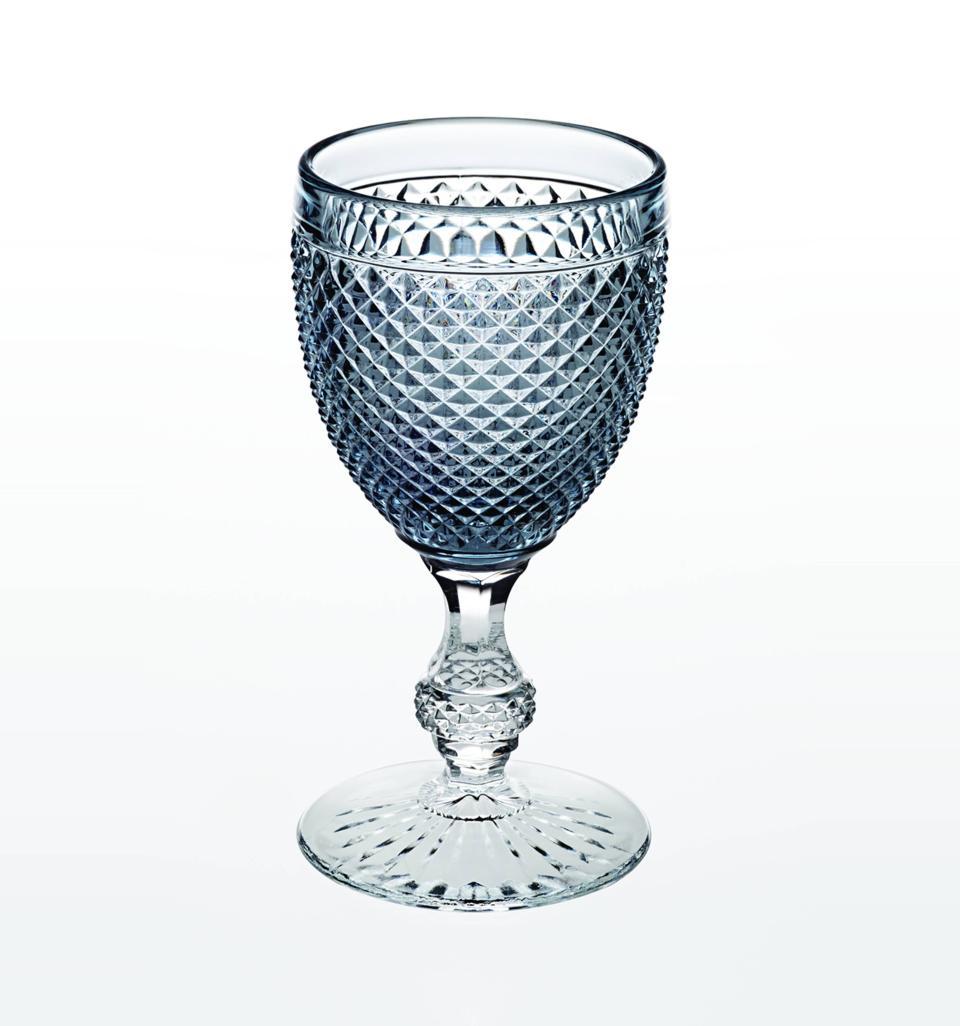  Vista Alegre Bicos Bicolor Goblets with Colored Top Set of 4 - Grey - Bonton