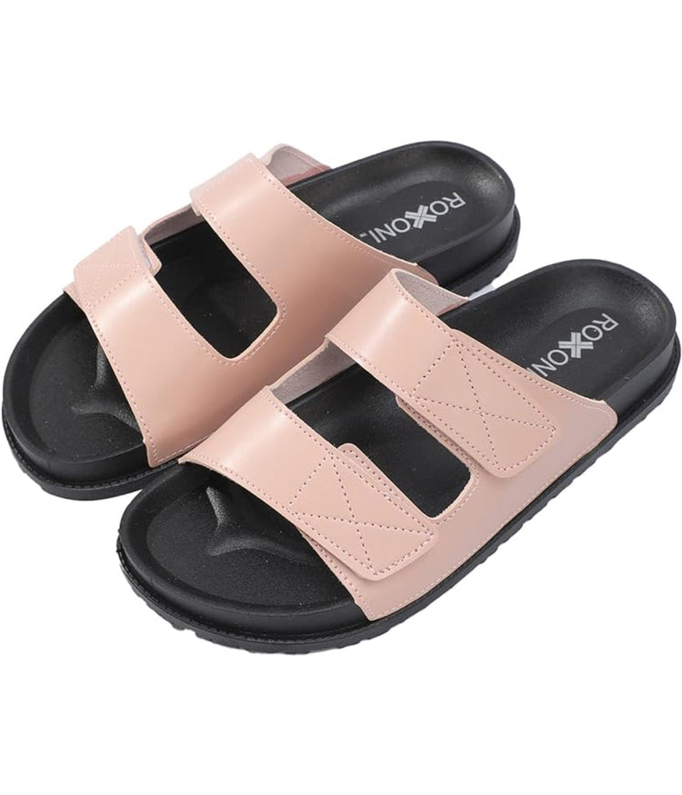 Minnetonka Womens Braided Cushioned Footbed Slide Sandals