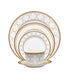  Noritake Trefolio Gold 5 Piece Place Setting - White - Bonton