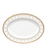  Noritake Trefolio Gold Oval Platter - White - Bonton