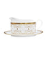  Noritake Trefolio Gold Gravy with Tray - White - Bonton