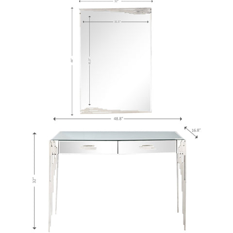 Skylar Wall Mirror and Console