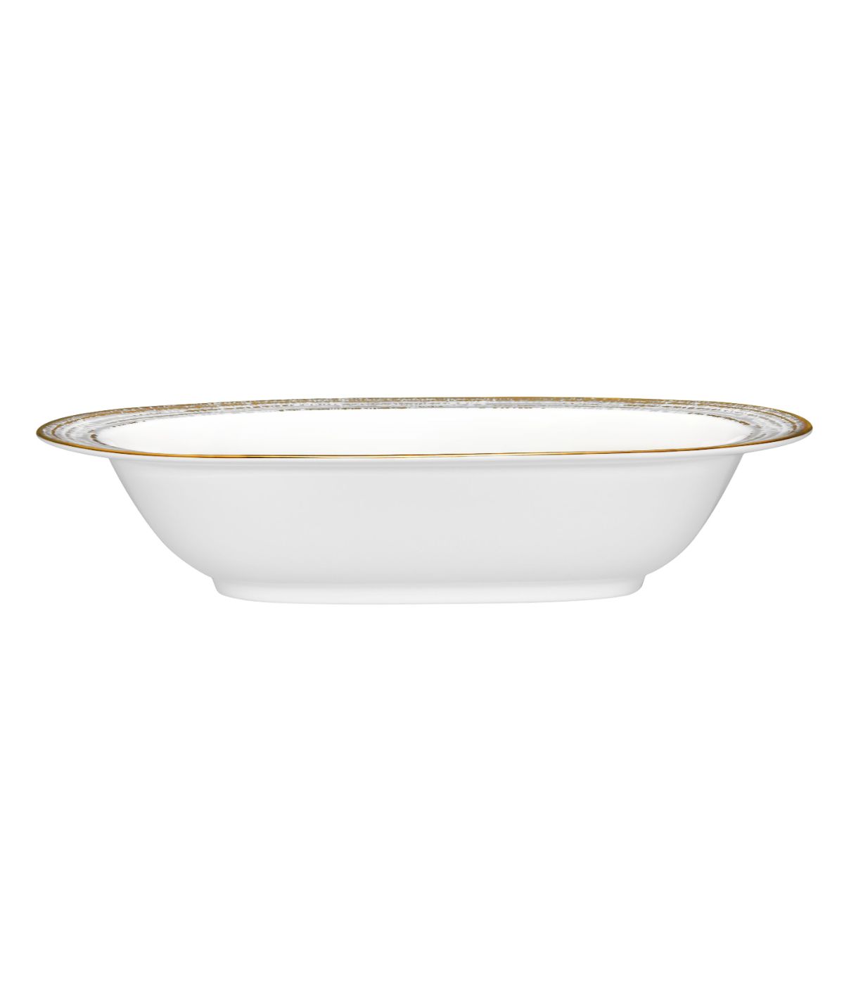  Noritake Haku Oval Vegetable Bowl - White - Bonton