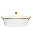  Noritake Haku Covered Vegetable Bowl - White - Bonton