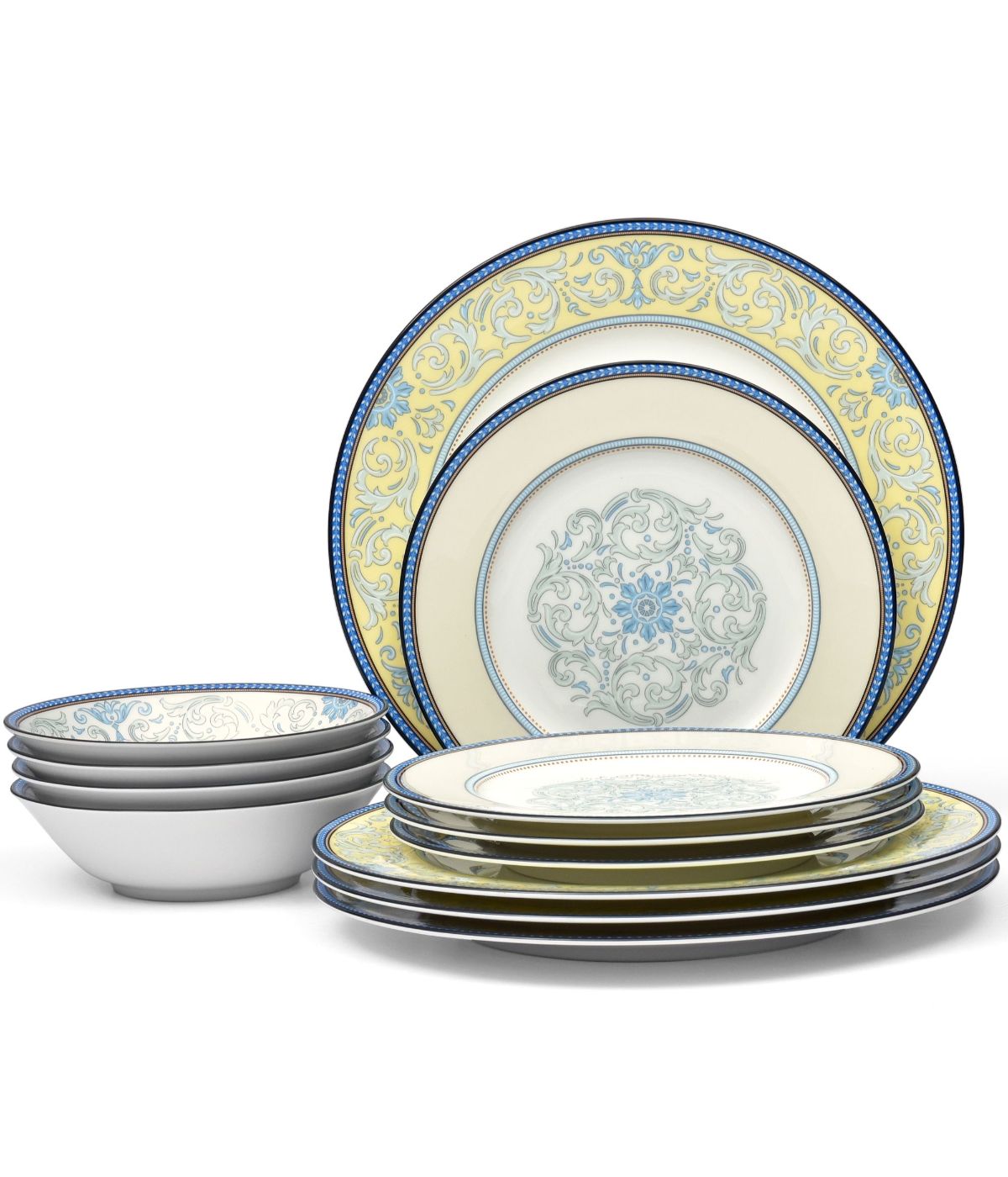  Noritake Menorca Palace 12 Piece Set, Service for 4 - Multi - Bonton