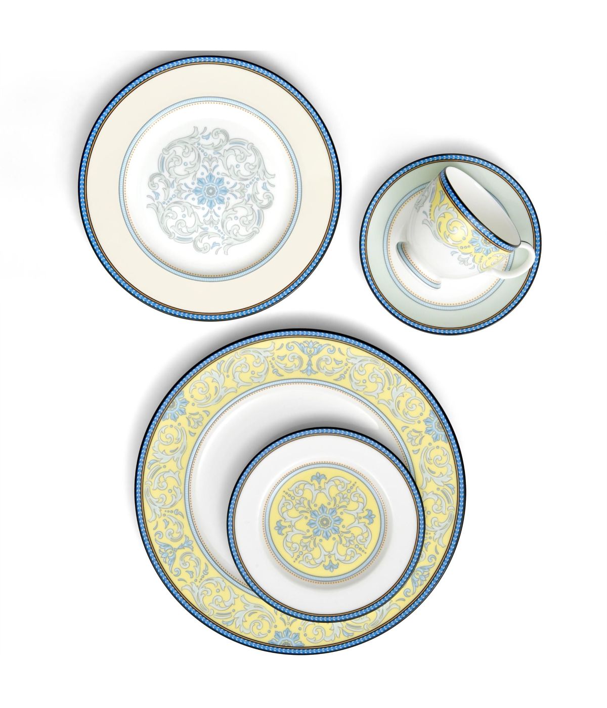  Noritake Menorca Palace Set of 4 Bread & Butter/Appetizer Plates - Multi - Bonton