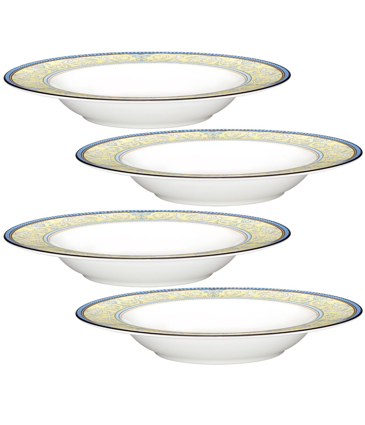  Noritake Menorca Palace Set of 4 Soup Bowls - Multi - Bonton