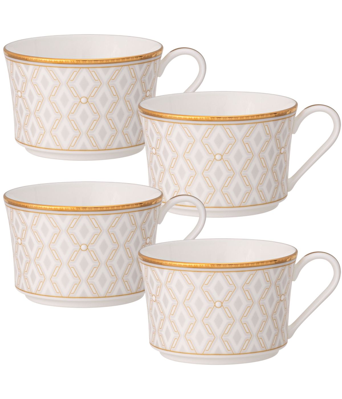  Noritake Noble Pearl Set of 4 Cups - White - Bonton