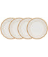  Noritake Noble Pearl Set of 4 Saucers - White - Bonton