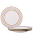  Noritake Noble Pearl Set of 4 Salad Plates - White - Bonton