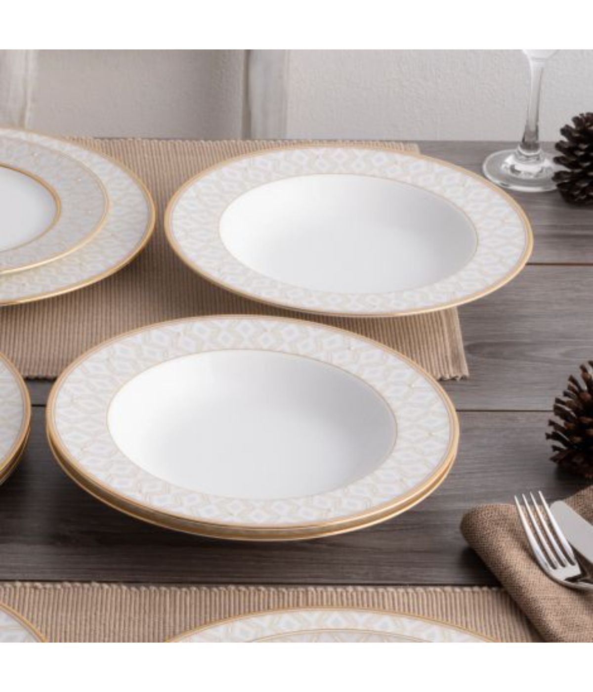  Noritake Noble Pearl Set of 4 Soup Bowls - White - Bonton