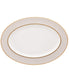  Noritake Noble Pearl Oval Platter - White - Bonton