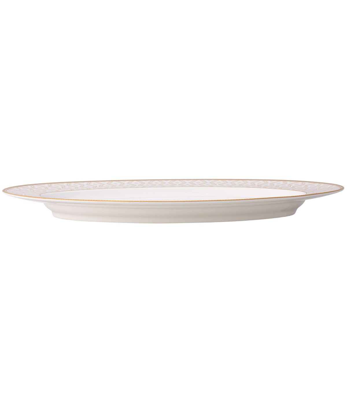  Noritake Noble Pearl Oval Platter - White - Bonton