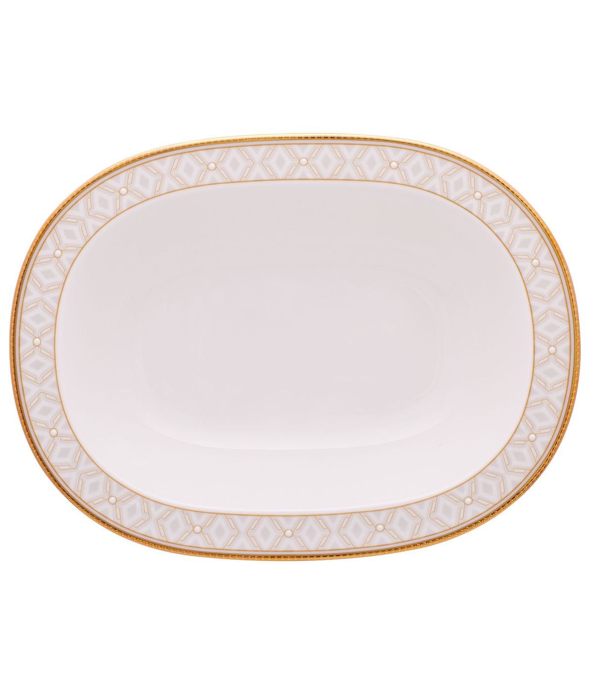  Noritake Noble Pearl Oval Vegetable Bowl - White - Bonton