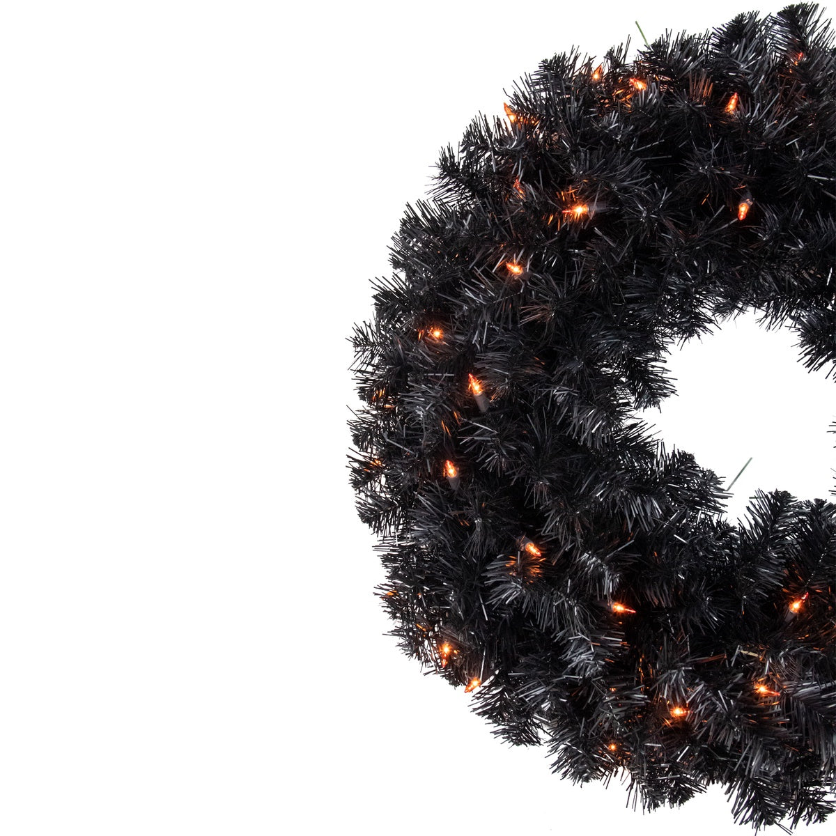  Northlight Pre-Lit Noble Spruce Artificial Halloween Wreath - 24