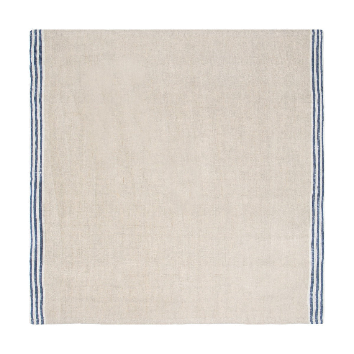  Caravan Alsace Natural Napkins 20x20 - Set of 4 - Natural & Blue - Bonton