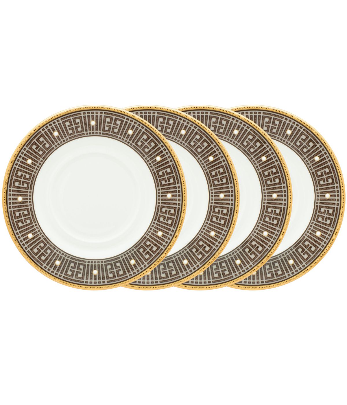  Noritake Infinity Set of 4 Saucers - Bronze - Bonton