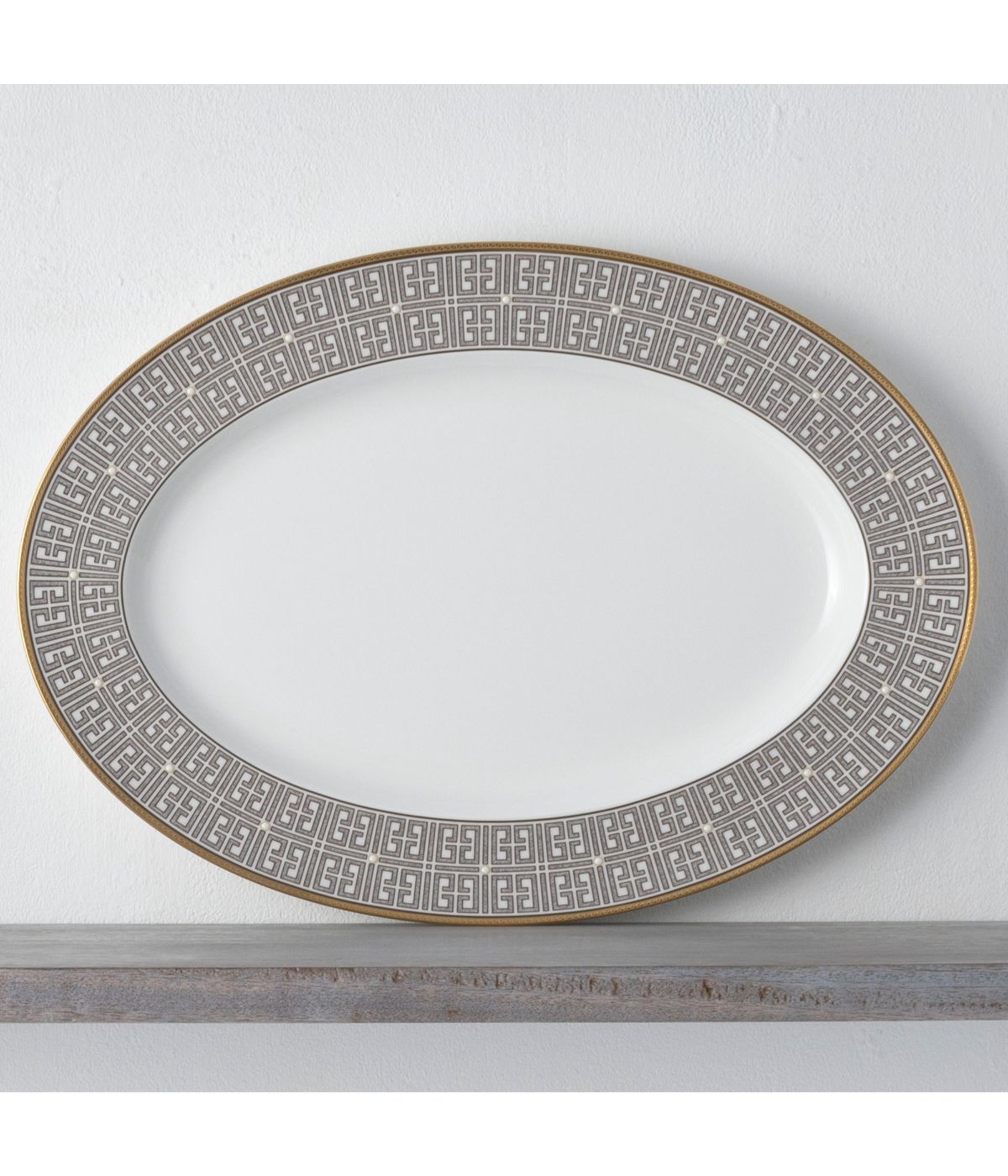  Noritake Infinity Oval Platter - Bronze - Bonton