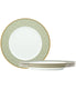  Noritake Infinity Set of 4 Dinner Plates - Green/Gold - Bonton