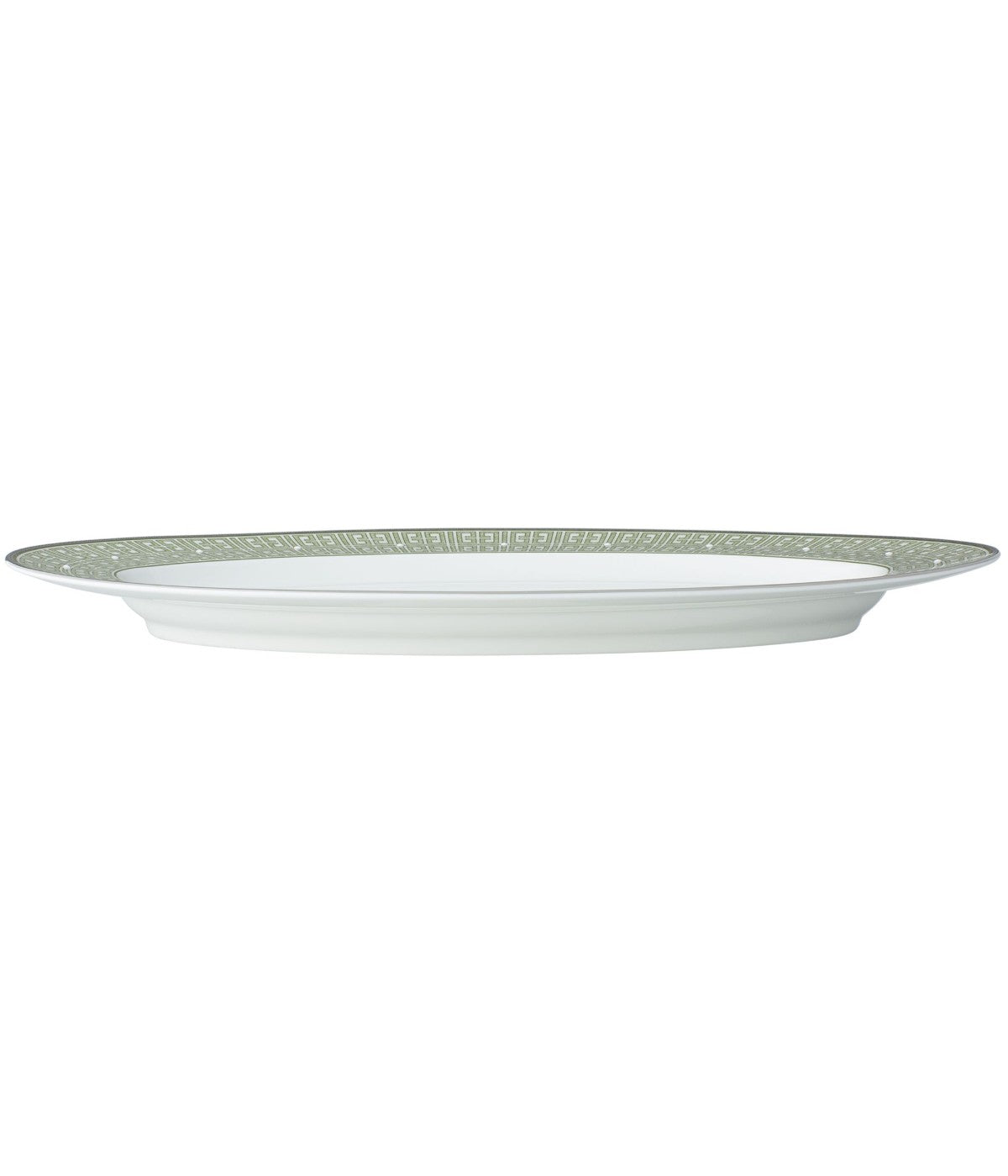  Noritake Infinity Oval Platter - Green/Platinum - Bonton