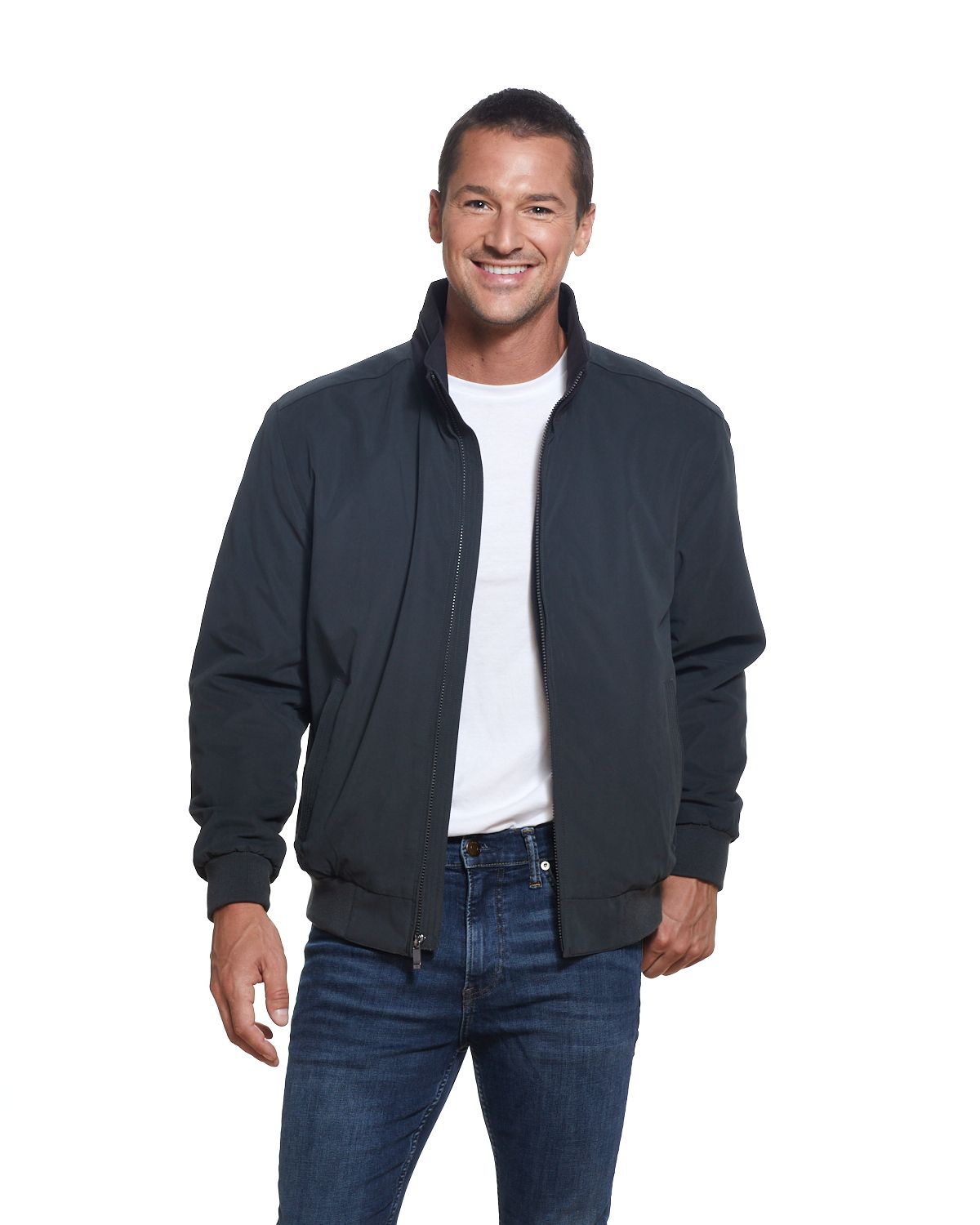  Weatherproof Men's Microfiber Mid-Weight Jacket - Ink - Bonton