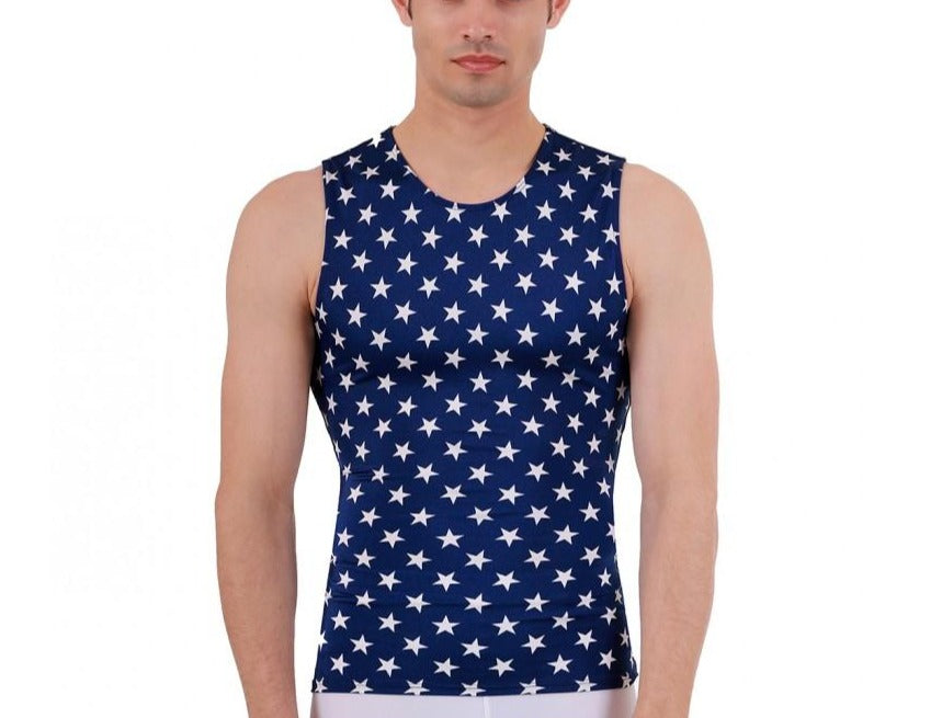  InstantFigure Insta Slim Stars Activewear Sleeveless Crew-Neck 4TAT0N1 - Stars - Bonton