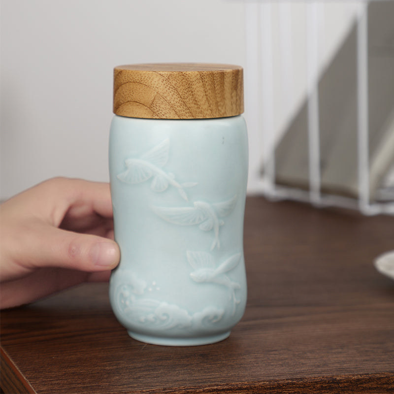  Acera The Joy of Fish Travel Mug ( Single Wall ) - Jade Green - Bonton