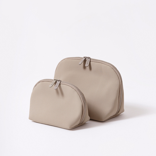 Makeup Pouch Set Taupe