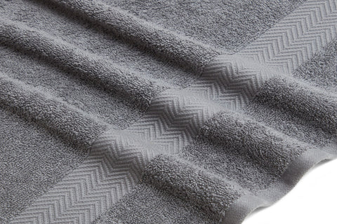Kathy Ireland 6 Piece Chevron Jacquard Towel Set With Lets Dry
