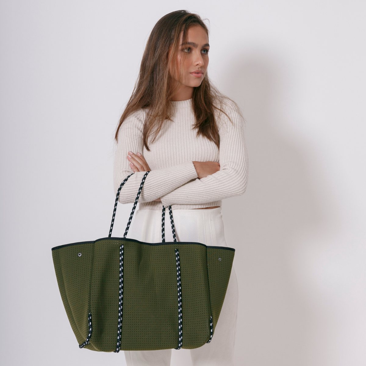  Pop Ups Brand Everyday Tote Safari Green - Default Title - Bonton