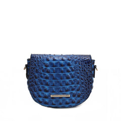 Amalia Solid Croc Crossbody Bag