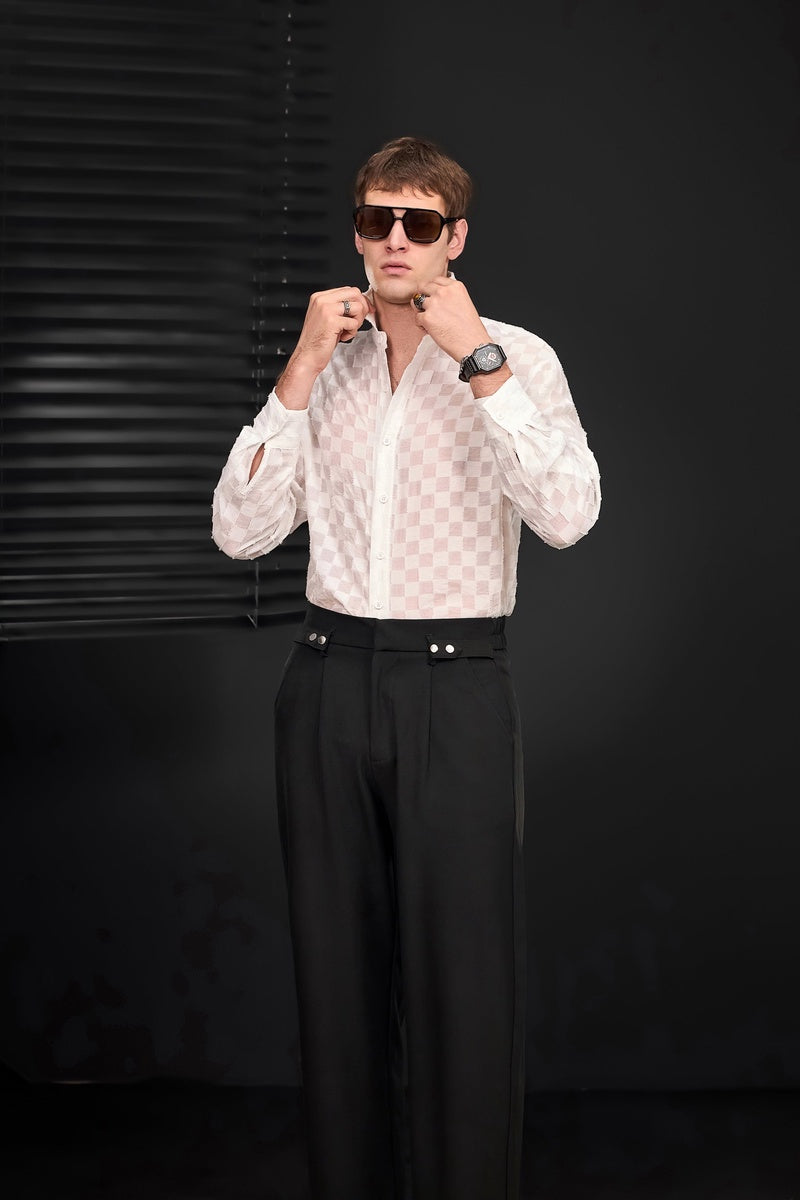  Barocco Kingsley Side-Tab Trousers BLACK - BLACK - Bonton