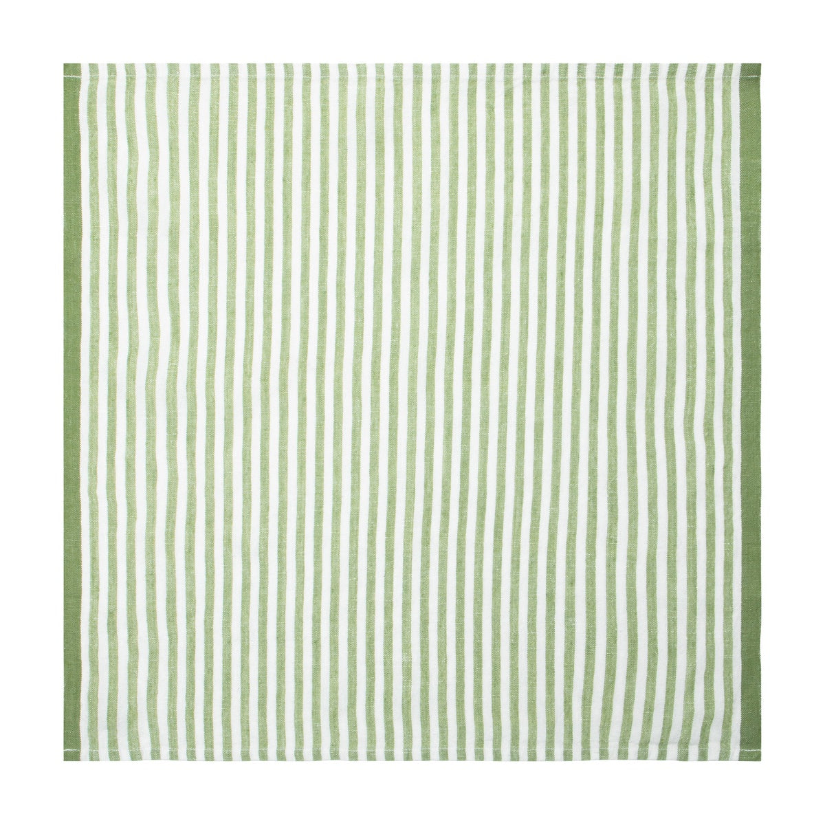  Caravan Ticking Stripe Napkin 20x20 - Set of 4 - Basil - Bonton