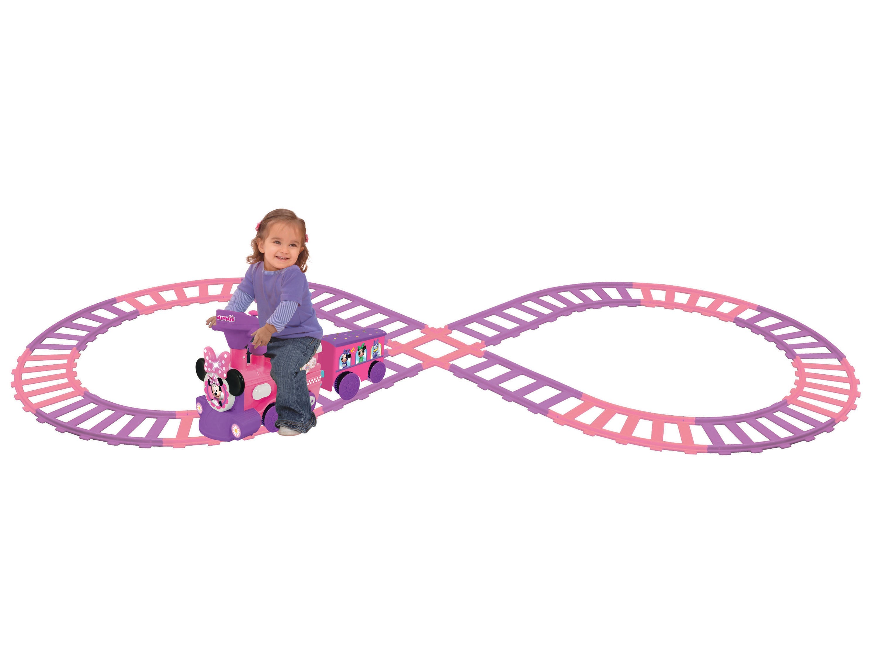  Kiddieland Kiddieland Disney Minnie Mouse Ride-On Motorized Train With Track - Multi - Bonton