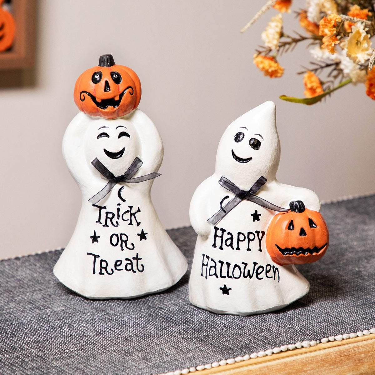  Northlight Ghost and Pumpkin 