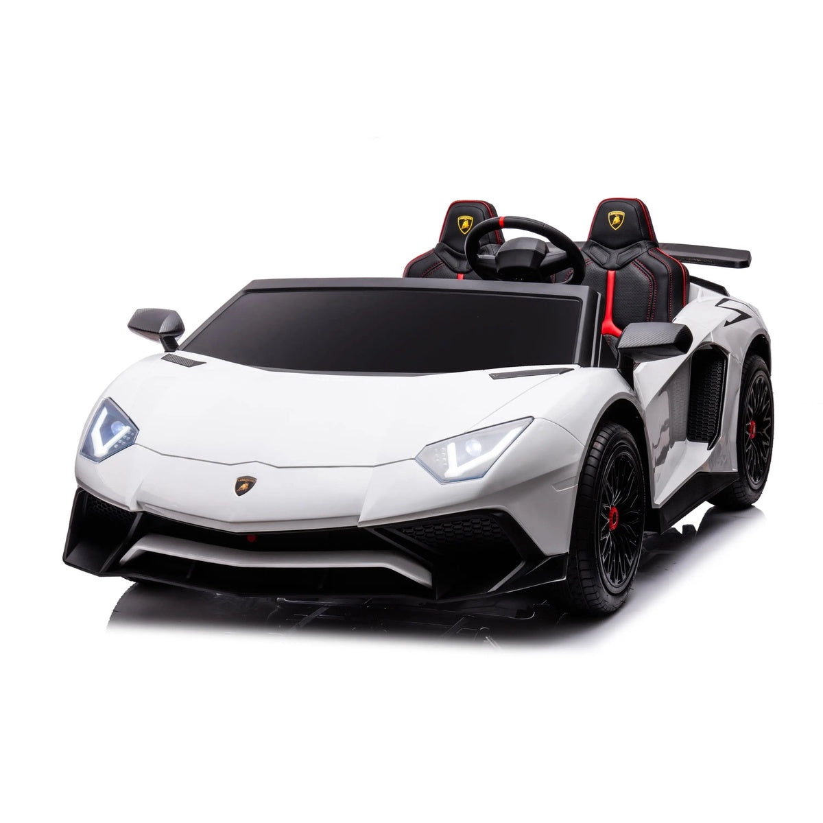  Freddo 24V Lamborghini Aventador 2 Seater Ride on Car for Kids: Advanced Brushless Motor & Differential for High-Octane Fun - Pink - Bonton