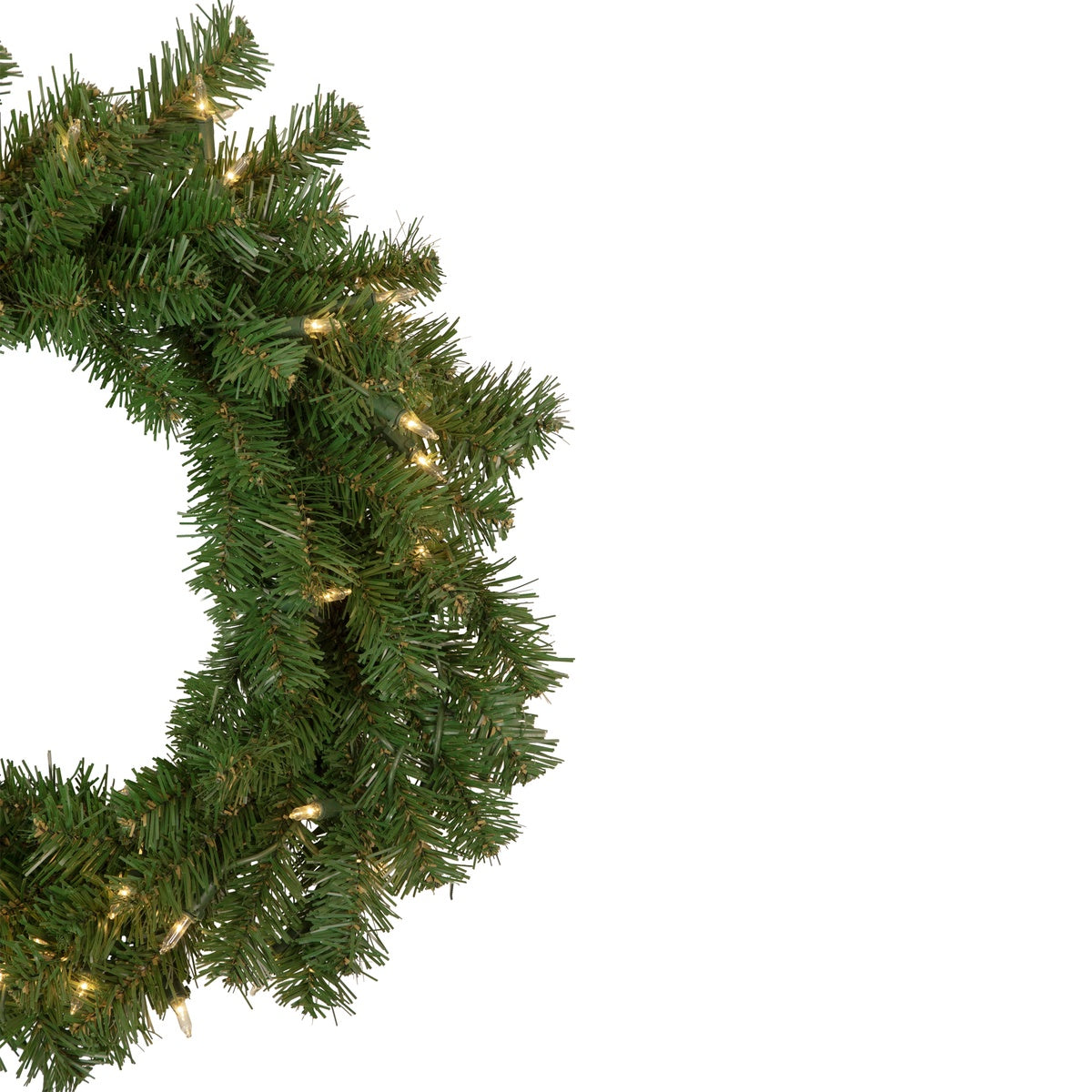  Northlight Pre-Lit Deluxe Dorchester Pine Artificial Christmas Wreath - 18