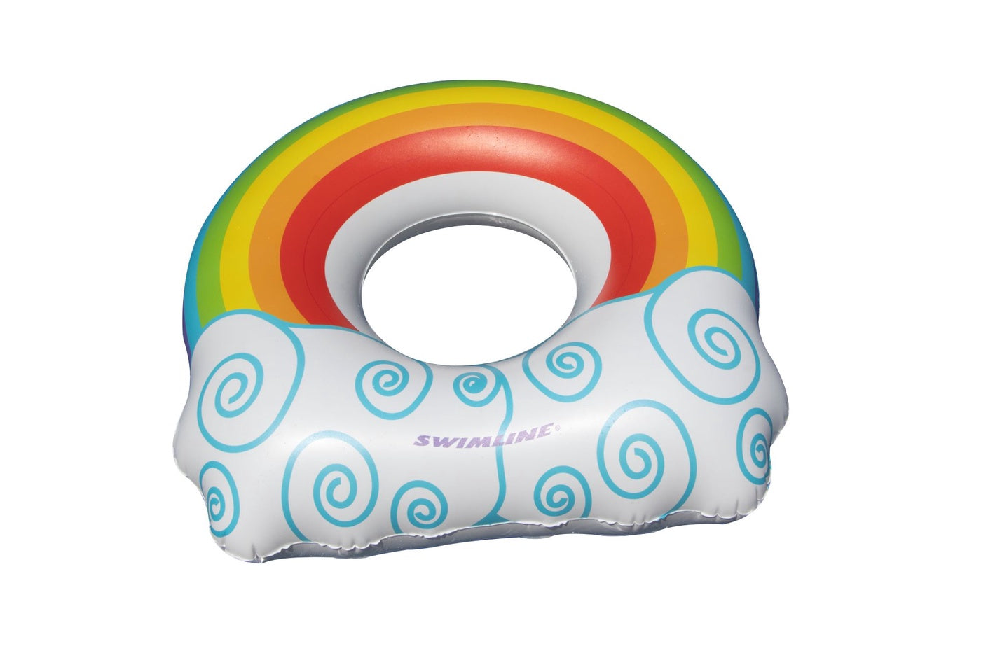  Swim Central Inflatable Rainbow Cloud Ring Swimming Pool Float - 37