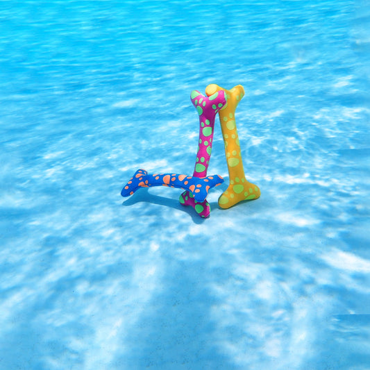 Set of 3 Multicolor Neo Dive Bones Pool Toy Game